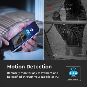 Interfon Smart video V-TAC, audio 2 directii, Wi-Fi, night vision, negru [5]- savelectro.ro