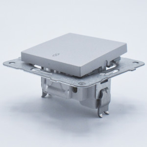 Intrerupator alternativ, Argintiu, 10A, Panasonic Arkedia Slim - Karre Plus