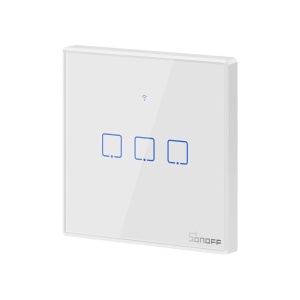 Întrerupător Tactil WiFi + RF 433MHz Sonoff T2 EU TX (3 canale) [4]- savelectro.ro