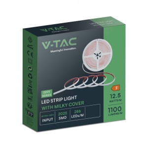 Kit Banda LED SMD, 5m, 12.5W/m, V-TAC, Lumina Neutra (4000K), IP65 [8]- savelectro.ro
