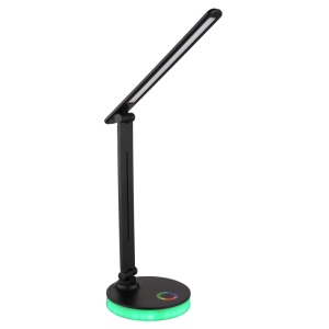 Lampa de birou LED Geraldo 5W + RGB 2W, lumina calda/neutra/rece, 538 lm, dimabila, neagra mat, Globo Lighting [2]- savelectro.ro