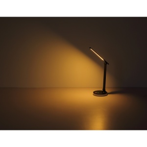 Lampa de birou LED Geraldo 5W + RGB 2W, lumina calda/neutra/rece, 538 lm, dimabila, neagra mat, Globo Lighting [11]- savelectro.ro