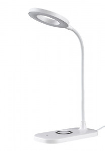 Lampa de birou LED Hardin 74014, cu intrerupator, dimabila, 5W, 210lm, lumina calda, rece, neutra, alba, IP20, Rabalux [2]- savelectro.ro