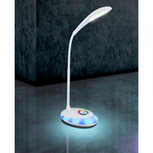 Lampa de birou LED Minea 58264, RGB, dimabila, cu intrerupator touch, 3W, 230lm, lumina rece, alba, IP20, Globo [4]- savelectro.ro