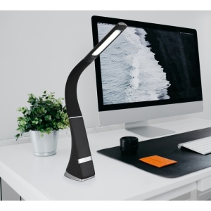 Lampa de birou LED Sophie 5W, reincarcabila USB-C, flexibila, 380 lm, lumina neutra (5000K), dimabila, neagra mat, Globo Lighting [3]- savelectro.ro