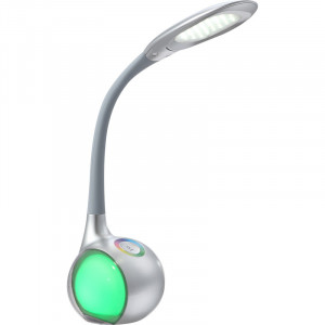 Lampa de birou LED Tarron 58279, dimabila, cu intrerupator touch, 5W, 300lm, lumina rece, argintie, IP20, Globo [2]- savelectro.ro
