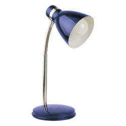 Lampa de birou Patric 4207, cu intrerupator, orientabila, 1xE14, albastra, IP20, Rabalux [2]- savelectro.ro