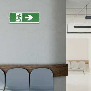 Lampa emergenta EXIT LED 5W, 350lm, 6500K, IP65, 180 min, Braytron [3]- savelectro.ro