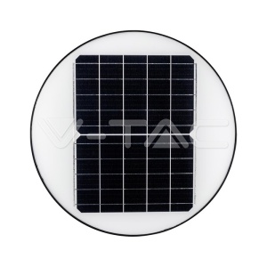 Lampa solara de gradina LED 7.5W, lumina neutra (4000 K), senzor miscare, panou solar, IP65, neagra, V-TAC [4]- savelectro.ro