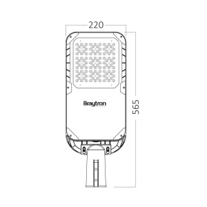 Lampa stradala LED 112W, 16300 lm, lumina neutra, IP66, Braytron [2]- savelectro.ro