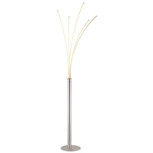 Lampadare, Lampadar LED Bizzy 36W, 1350 lm, lumina calda (3000K), IP20, dimabil, nichel mat, Globo Lighting - savelectro.ro