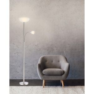 Lampadar LED Blade 1xE27 + 1xE14, lampa de citit, IP20, nichel mat, Globo Lighting [2]- savelectro.ro