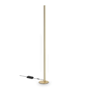Lampadare, Lampadar LED Dorica 50W, 6000lm, lumina calda (3000 K), dimabil, auriu, Ideal Lux - savelectro.ro