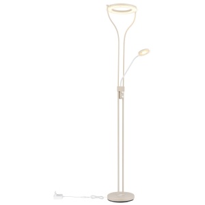 Lampadar LED Ebro, 24W, 2100 lm, lumina calda (3000 K), dimabil, nisipiu+alb, Globo Lighting [6]- savelectro.ro