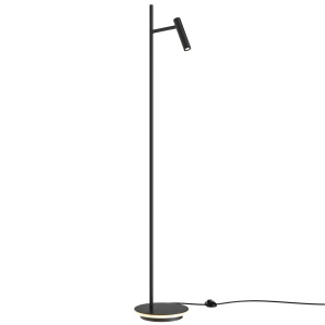 Lampadar LED Estudo Z010FL-L8B3K, cu intrerupator, 8W, 700lm, lumina calda, IP20, negru, Maytoni [3]- savelectro.ro