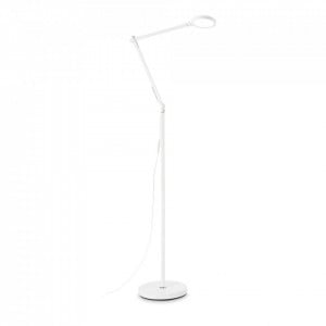 Lampadar LED Futura 272085, cu intrerupator, 10W, 750lm, lumina neutra, alb, IP20, Ideal Lux