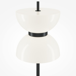 Lampadar LED Kyoto MOD178FL-L11B3K, cu intrerupator, 11W, 1300lm, lumina calda, IP20, negru+alb, Maytoni [2]- savelectro.ro