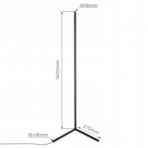 Lampadar LED 20W RGB Masterled, telecomanda inclusa, 140 cm inaltime