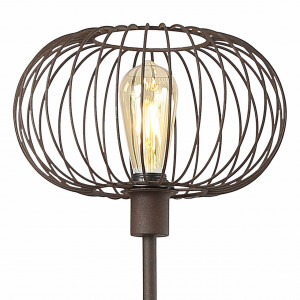 Lampadar Wire KL107012, cu intrerupator, 1xE27, ruginiu, IP20, Klausen [3]- savelectro.ro