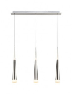 [Lichidare stoc]Lustra LED Sina 15914-3, 15W, 1200lm, lumina calda, IP20, nichel mat, Globo Lighting