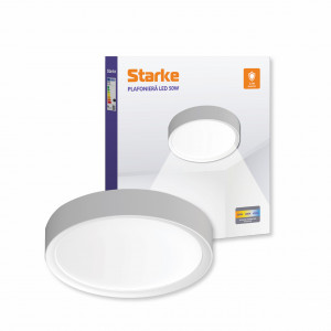 [Lichidare stoc]Plafoniera LED ST00264 Starke, rotunda, cu telecomanda, 50W, 4750lm, lumina calda+neutra+rece, IP20, alba, Globo Lighting [3]- savelectro.ro