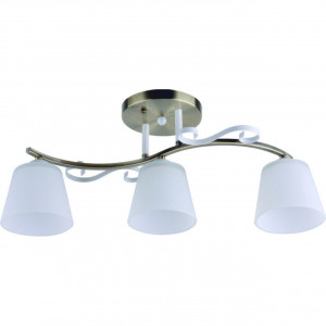 Lustre, Lustra Anita LY-3103, 3xE27, bronz+alba, IP20, Klausen - savelectro.ro