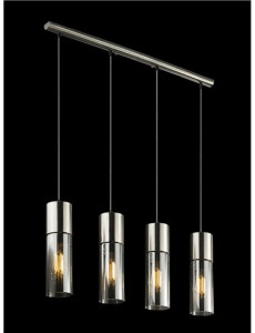 Lustra Annika 21000-4HN, 4xE27, nichel mat, IP20, Globo [4]- savelectro.ro
