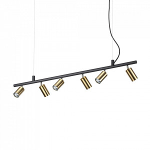 Lustra Dynamite 244648, 6xGU10, neagra+bronz, IP20, Ideal Lux [1]- savelectro.ro