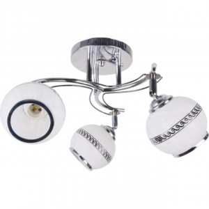 Lustre, Lustra Flood LY-3057, 3xE27, alba+crom, IP20, Klausen - savelectro.ro