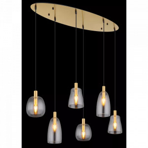 Lustra Garri 15789-6HM, 6x14, aurie+transparenta, IP20, Globo Lighting [3]- savelectro.ro