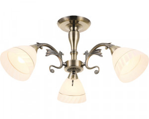 Lustra Isra KL103007, 3xE27, alba+bronz, IP20, Klausen