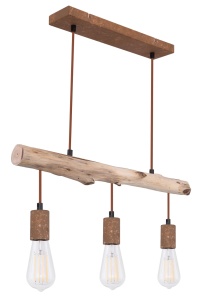 Lustra Jakob 15327-3N, 3xE27, IP20, lemn+ruginiu, Globo Lighting [6]- savelectro.ro