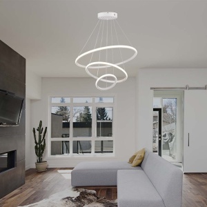 Lustra LED 8018-VT, 32W, 3880lm, lumina calda, IP20, alba, V-Tac [2]- savelectro.ro