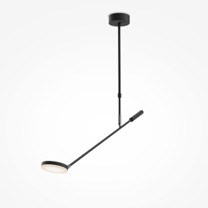 Lustre LED, Lustra LED Fad, 8W, lumina calda (3000K), neagra, Maytoni - savelectro.ro