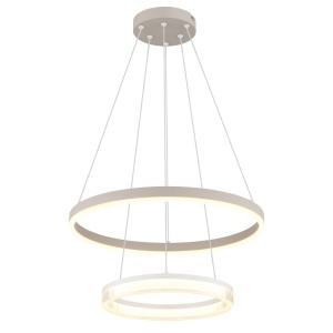 Lustre LED, Lustra LED Marlenne 30W, lumina calda (3000 K), 1900 lm, IP20, nisipie, Globo Lighting - savelectro.ro