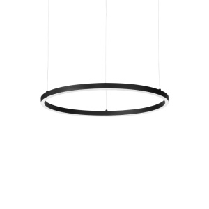 Lustre LED, Lustra LED Oracle Slim rotunda D050, 28W, 1400lm, lumina neutra (4000 K), IP20, neagra, Ideal Lux - savelectro.ro