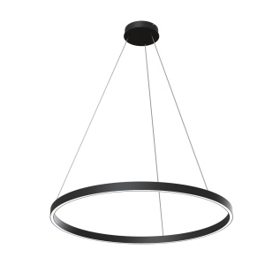 Lustra LED Rim MOD058PL-L42B4K, 51W, 1800lm, lumina neutra, IP20, neagra, Maytoni [1]- savelectro.ro