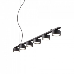 Corpuri de iluminat, Lustra Minor Linear 235486, 6xGX53, neagra, IP20, Ideal Lux - savelectro.ro