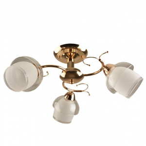 Lustra Rosy KL100036, 3xE27, alba+aurie, IP20, Klausen [1]- savelectro.ro