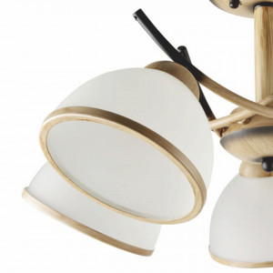 Lustra Rusty LY-3412, 5xE27, alba+bej, IP20, Klausen [3]- savelectro.ro