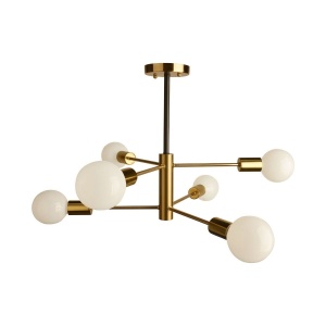 Lustre, Lustra Stick 6, 6xE27, aurie, Klausen - savelectro.ro