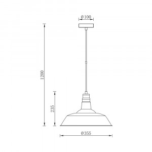 Pendul Braytron BR-BV05-00022, 1xE27, negru [4]- savelectro.ro