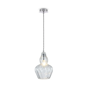 Pendul Eustoma MOD238-PL-01-TR, 1xE14, nichel+transparent, IP20, Maytoni [3]- savelectro.ro