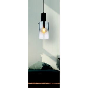 Pendul Florentina, 1xE27, IP20, negru mat/fumuriu transparent, Globo Lighting [2]- savelectro.ro