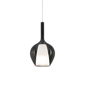 Pendule, Pendul Kalique-1 1xE27, Ø180mm, IP20, fumuriu, Ideal Lux - savelectro.ro