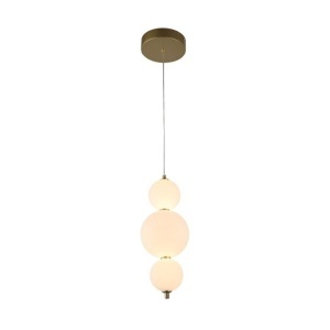 Pendule, Pendul LED Balo, 15W, 1700 lm, lumina calda/neutra/rece, IP20, auriu+alb, Klausen - savelectro.ro