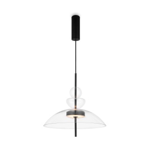 Pendul LED Bangkok MOD185PL-L6B3K3, 12W, 1200lm, lumina calda, IP20, negru+fumuriu, Maytoni [1]- savelectro.ro