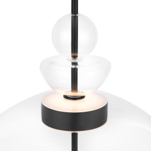 Pendul LED Bangkok MOD185PL-L6B3K3, 12W, 1200lm, lumina calda, IP20, negru+fumuriu, Maytoni [3]- savelectro.ro