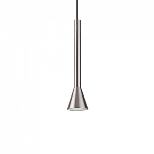 Pendul LED Diesis 285122, 7W, 660lm, lumina calda, nichel satinat, IP20, Ideal Lux