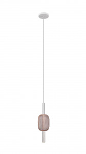 Corpuri de iluminat, Pendul LED Hold KL142034, 5W, 450lm, lumina calda, alba+roze aurie, IP20, Klausen - savelectro.ro